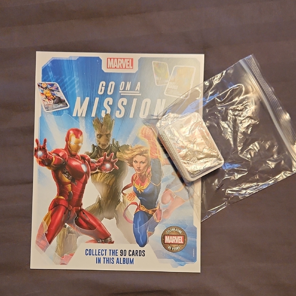 Marvel Go On A Mission Album and Card Set